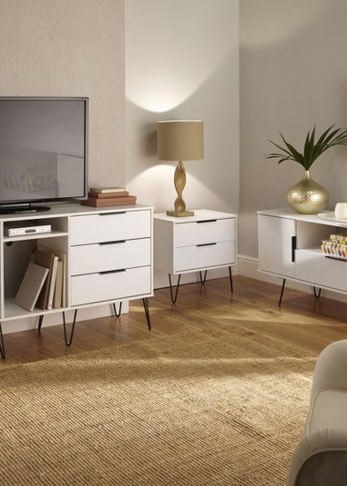 Swift Milano 1 Drawer Coffee Table (45.5cm x 39.5cm x 90.5cm)
