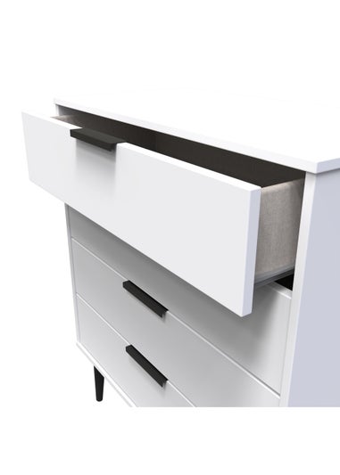 Swift Milano 4 Drawer Chest (88.5cm x 41.5cm x 76.5cm)