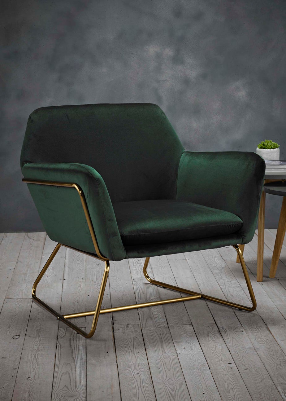 LPD Furniture Charles Armchair Racing Green (765x660x755mm)