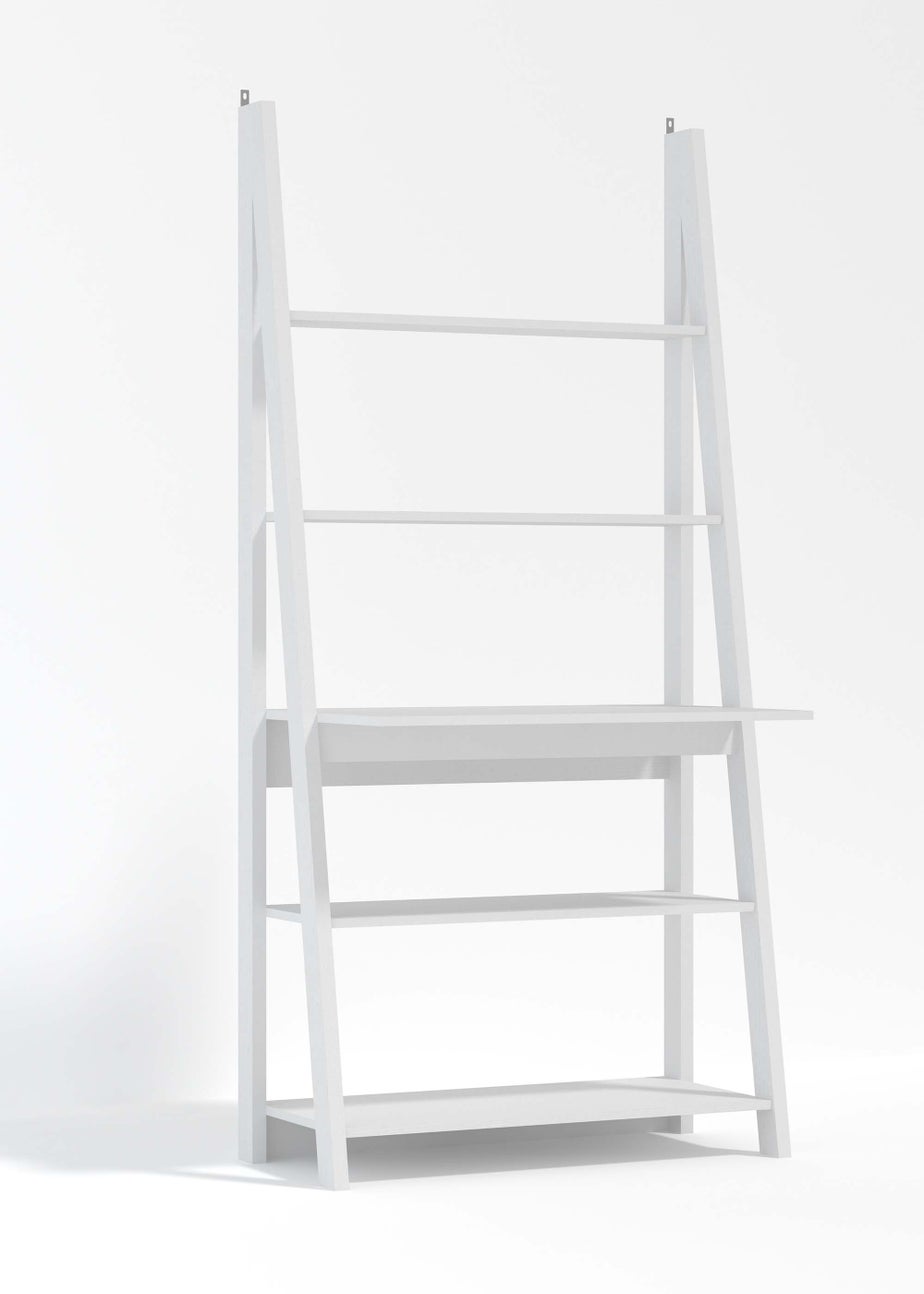 LPD Furniture Tiva Ladder Desk White (1754x500x840mm)