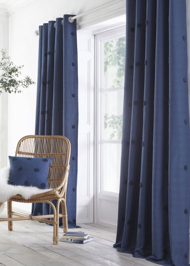 Appletree Boutique Zara Tufted Spots Eyelet Curtains