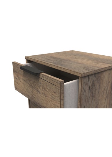 Swift Milano 2 Drawer Bedside Table (50.5cm x 41.5cm x 39.5cm)