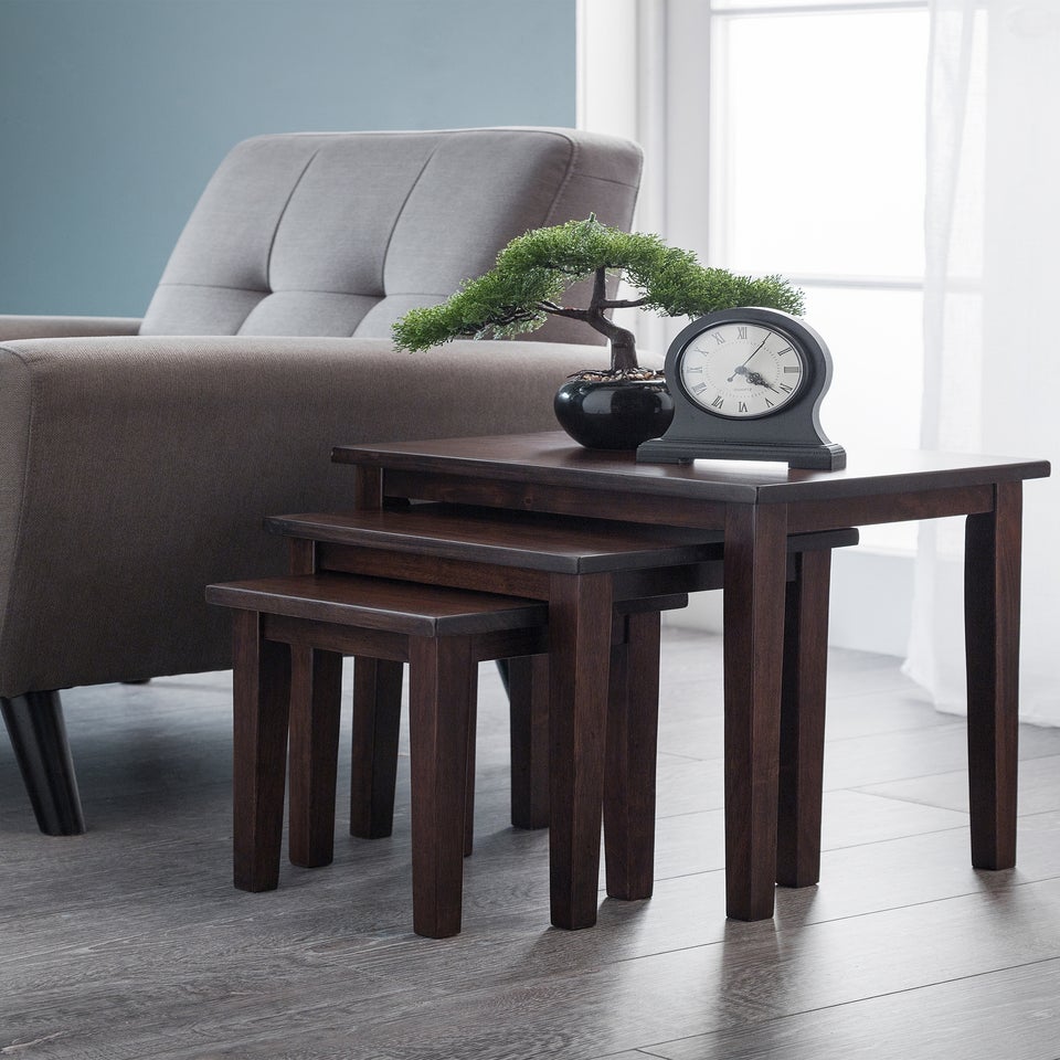 Julian Bowen Cleo Nest Of Tables Mahogany  (46 x 48 x 33 cm)