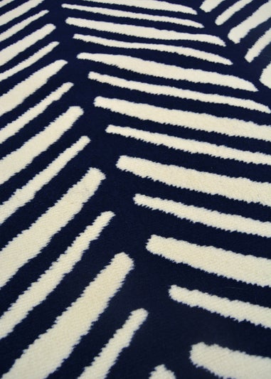 Homemaker Maestro Herringbone Navy Runner