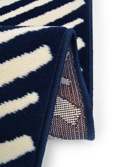 Homemaker Maestro Herringbone Navy Runner