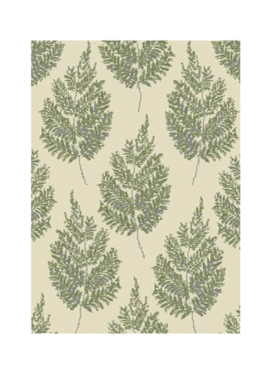 Homemaker Green Villa Leaf Rug