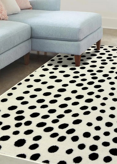 Homemakers White Maestro Spot Rug