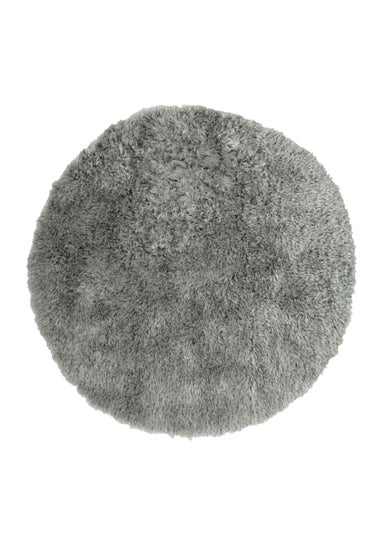 Homemaker Grey Softwashable Circle Rug