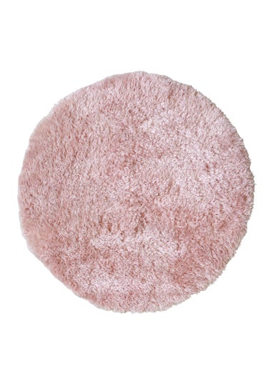 Homemaker Pink Softwashable Circle Rug