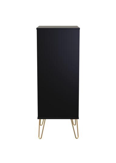 Swift Cube 5 Drawer Tall Bedside Cabinet (107.5cm x 41.5cm x 39.5cm)