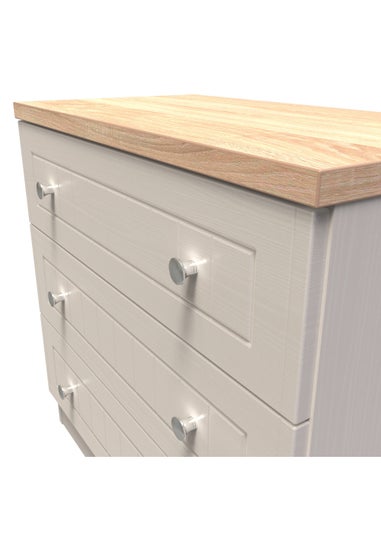 Swift Vienna 3 Drawer Chest of Drawers (69.5cm x 41.5cm x 76.5cm)