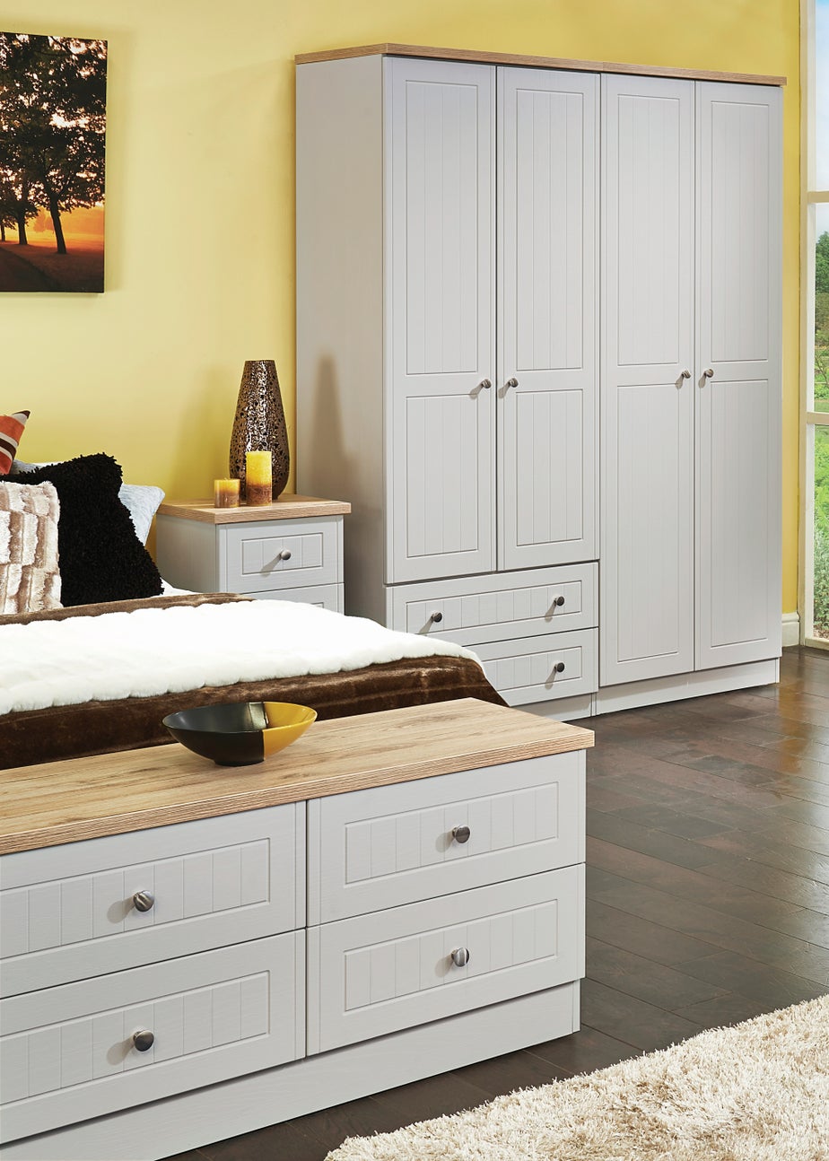 Swift Vienna 1 Door Bedside Cabinet (69.5cm x 41.5cm x 39.5cm)