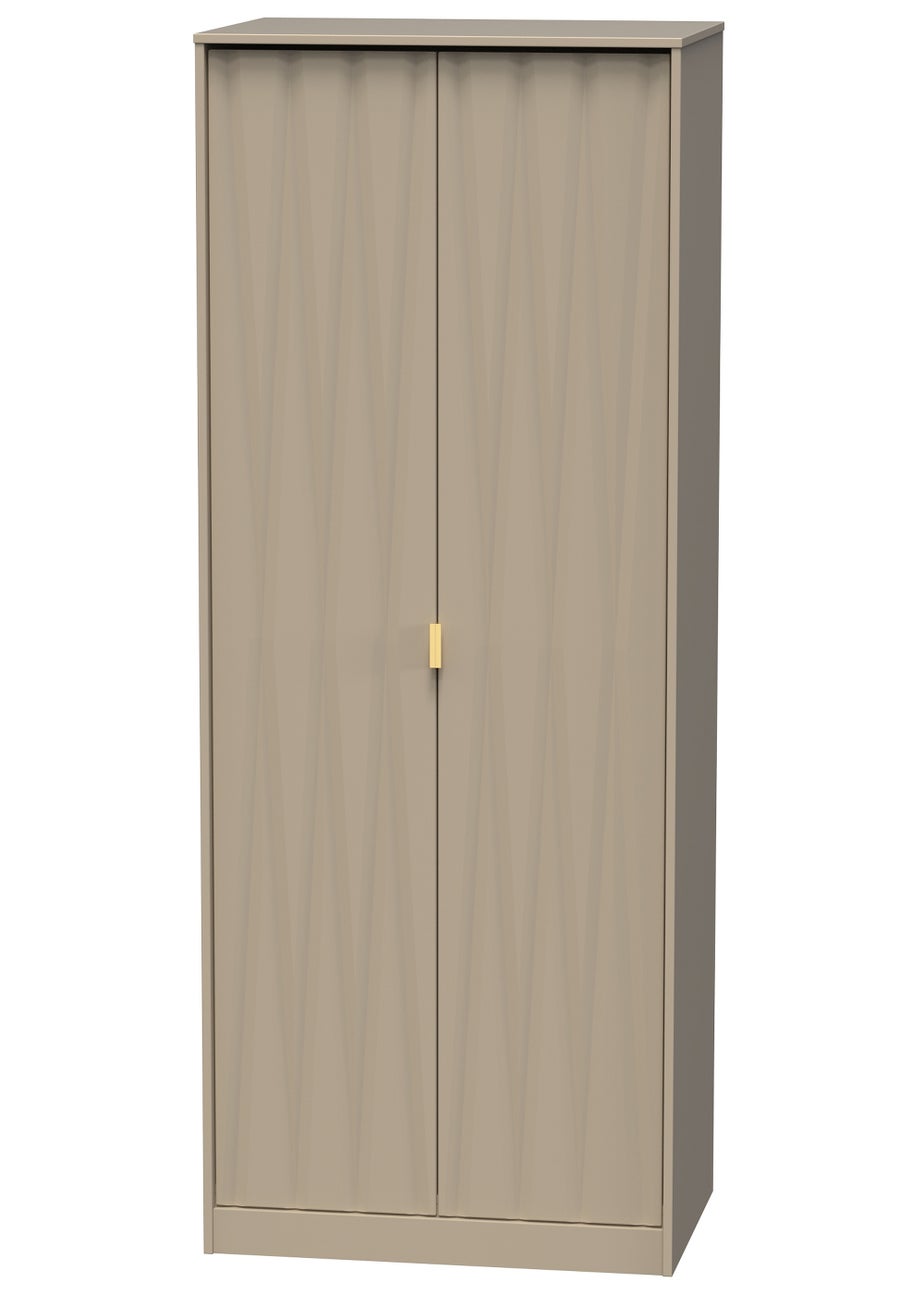 Swift Prism 2 Door Wardrobe (197cm x 53cm x 74cm)