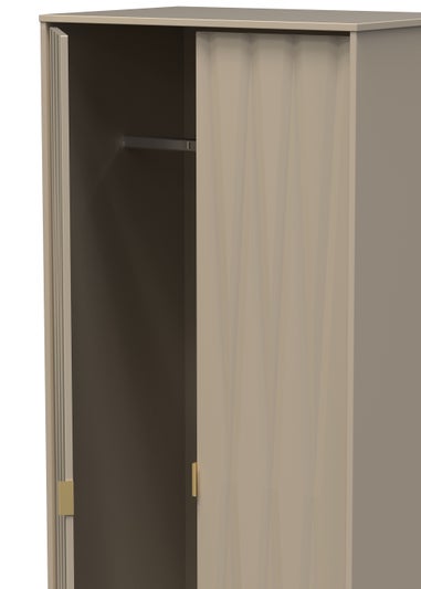 Swift Prism 2 Door Wardrobe (197cm x 53cm x 74cm)