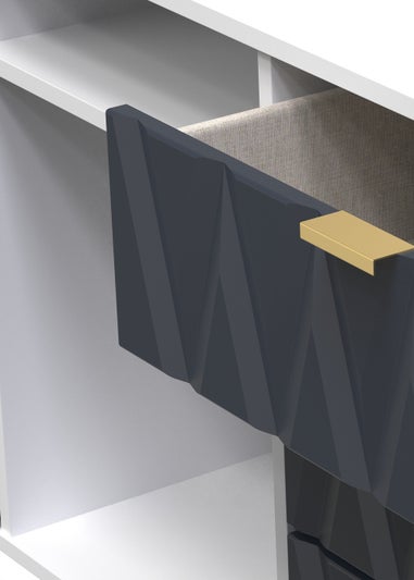 Swift Prism 6 Drawer TV Unit (74cm x 39.5cm x 152cm)