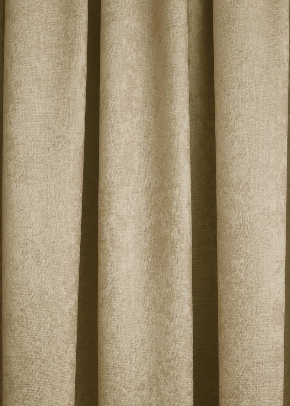 Fusion Galaxy Dimout Yellow Pencil Pleat Curtains