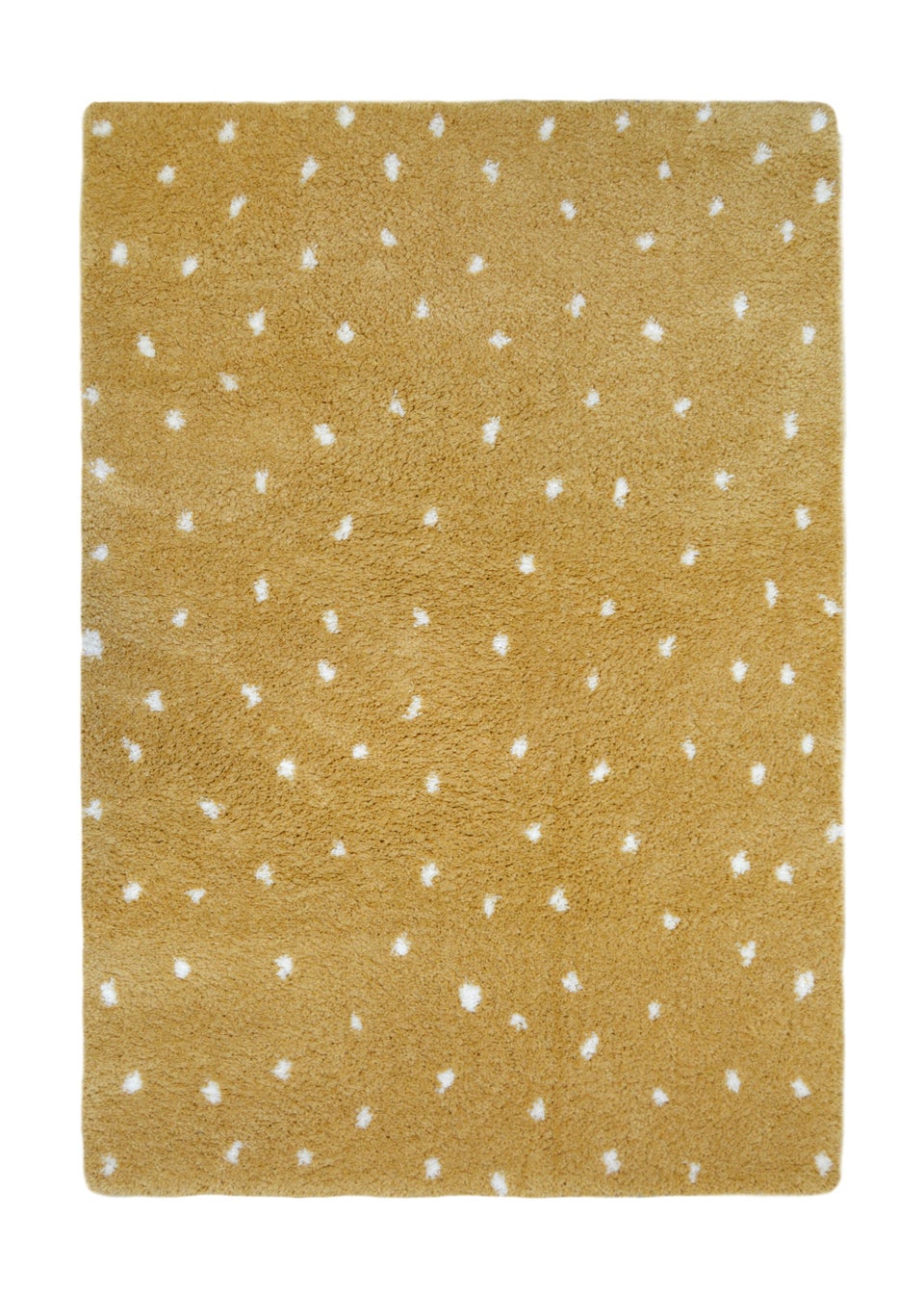 Homemaker Ochre Snug Shaggy Spot Rug