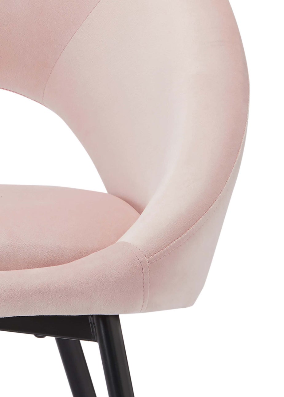 LPD Furniture Set of 2 Lulu Dining Chairs Pink