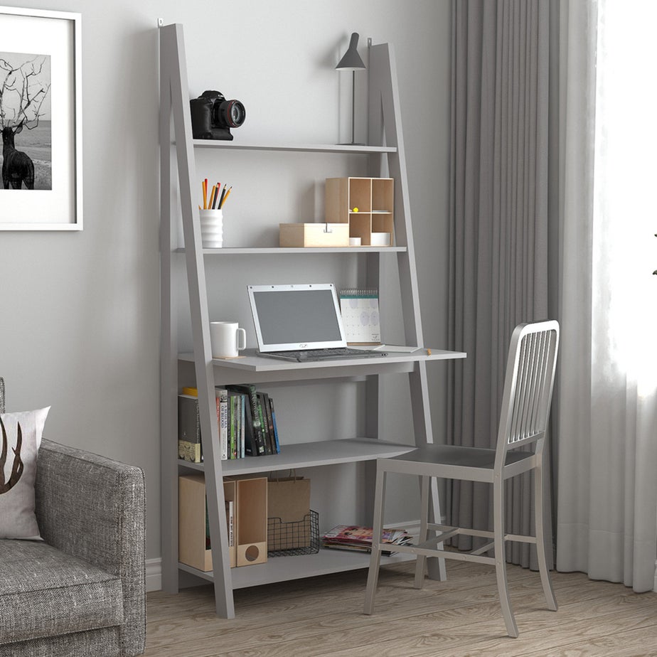 LPD Furniture Tiva Ladder Desk Grey (1754x500x840mm)