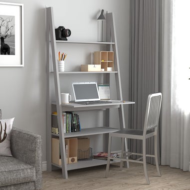 LPD Furniture Tiva Ladder Desk Grey (1754x500x840mm)