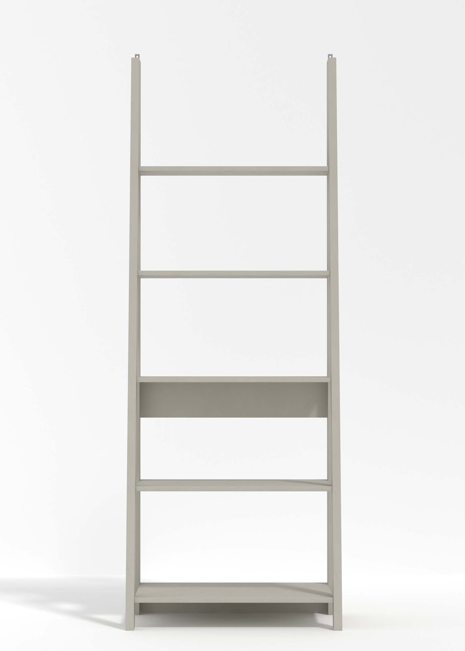 LPD Furniture Tiva Ladder Bookcase Grey (1754x386x640mm)