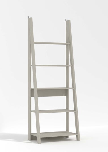 LPD Furniture Tiva Ladder Bookcase Grey (1754x386x640mm)