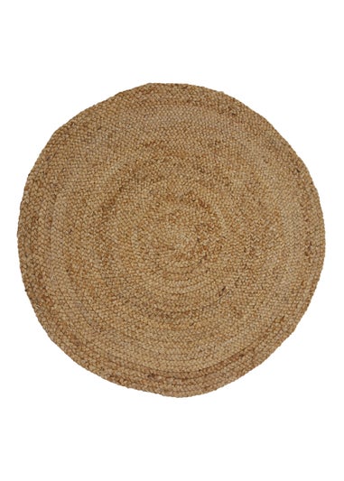Relay Jute Circle Natural Beige Rug