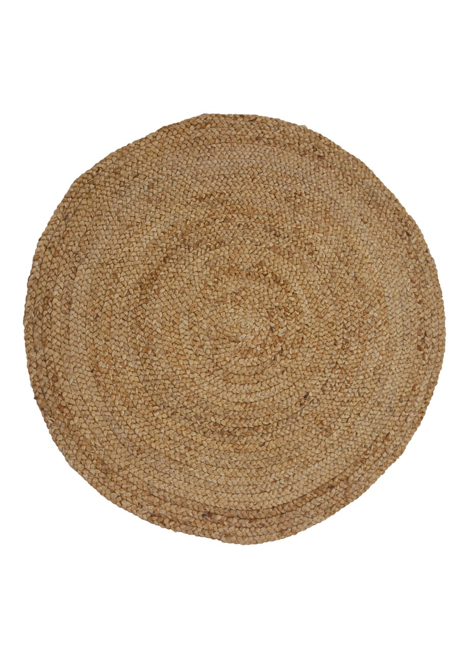Relay Jute Circle Natural Beige Rug