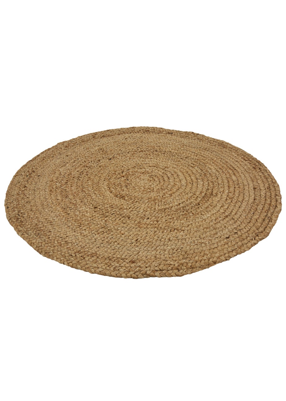 Relay Jute Circle Natural Beige Rug