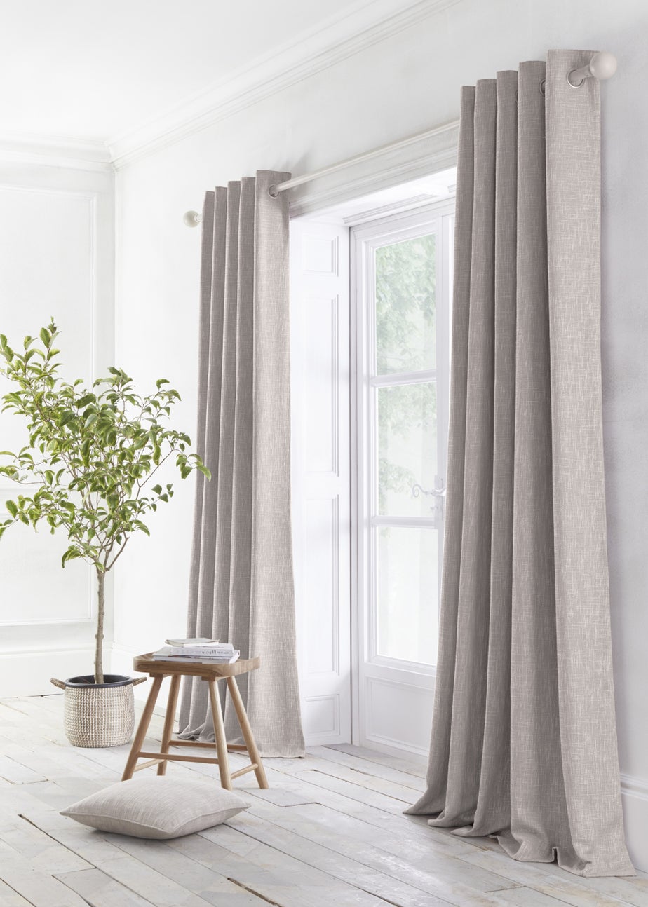 Appletree Loft Boucle Jacquard Eyelet Curtains