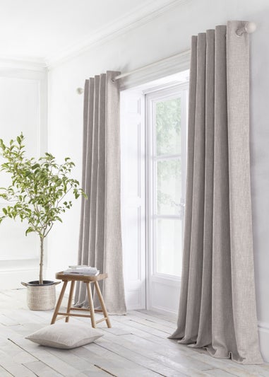 Appletree Loft Boucle Jacquard Eyelet Curtains