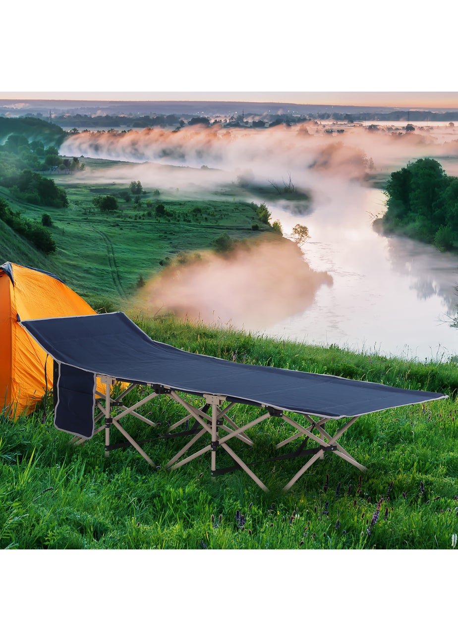 Outsunny Single Foldable Camping Bed (190cm x 68cm x 52cm)