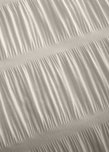 Catherine Lansfield Seersucker Duvet Cover Set Natural