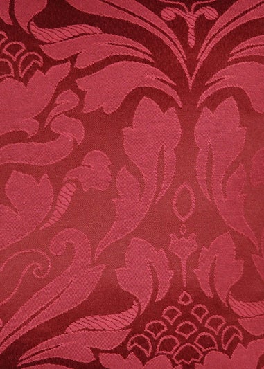 Fusion Eastbourne Jacquard Burgundy Pencil Pleat Curtains