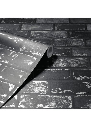 Arthouse Metallic Brick Wallpaper