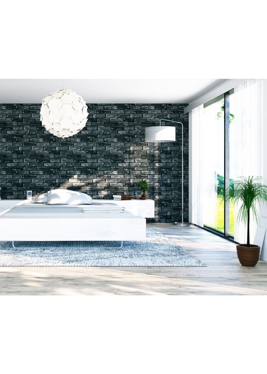 Arthouse Metallic Brick Wallpaper