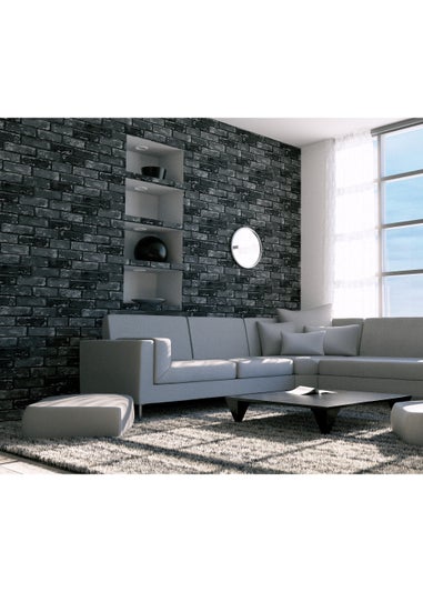 Arthouse Metallic Brick Wallpaper