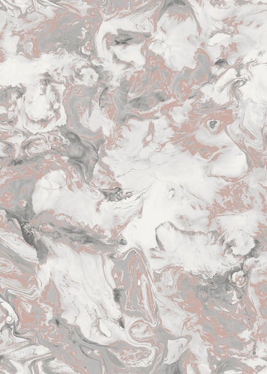 Muriva Elixir Marble Rose Gold Wallpaper