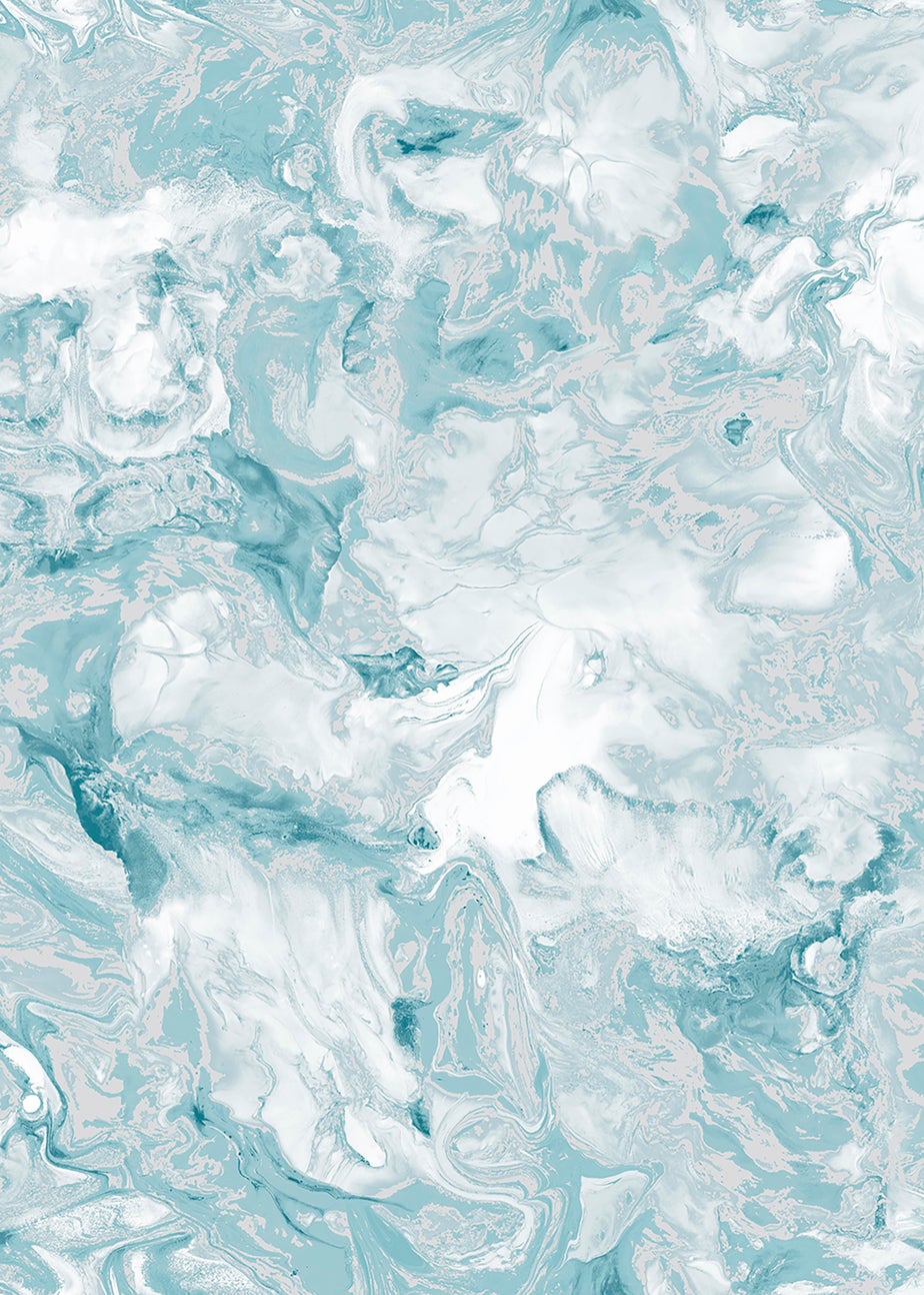 Muriva Elixir Marble Teal Wallpaper