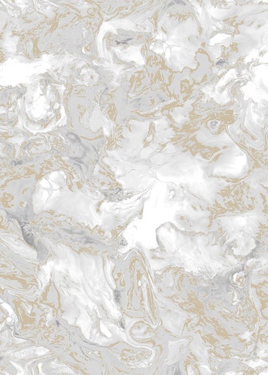 Muriva Elixir Marble Grey & Gold Wallpaper