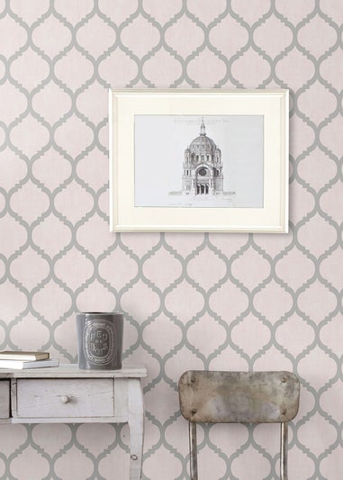 Muriva Darcy James Zara Trellis Wallpaper