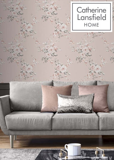Catherine Lansfield Canterbury Floral Wallpaper
