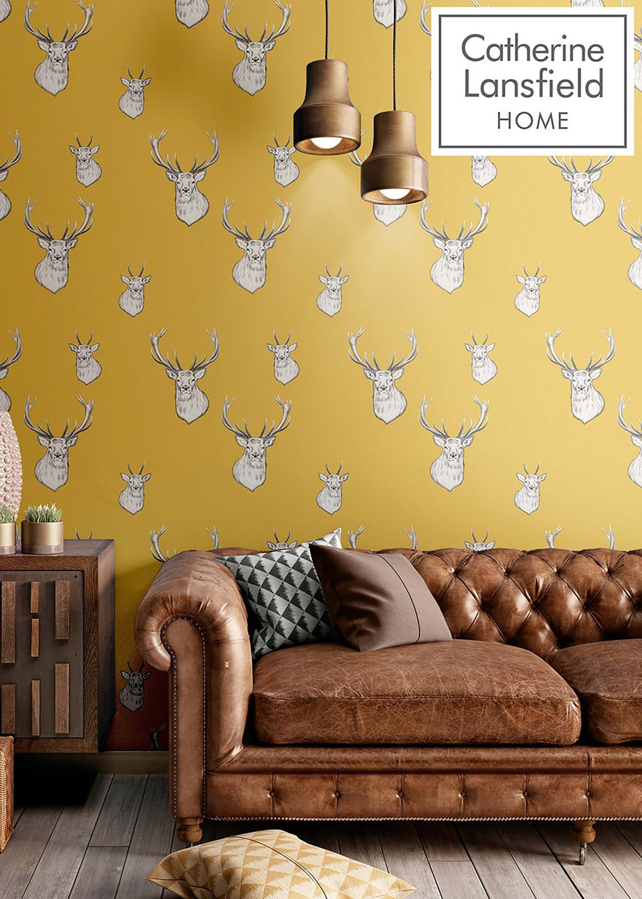 Catherine Lansfield Stag Wallpaper