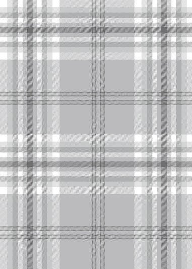Catherine Lansfield Kelso Check Light Grey Wallpaper