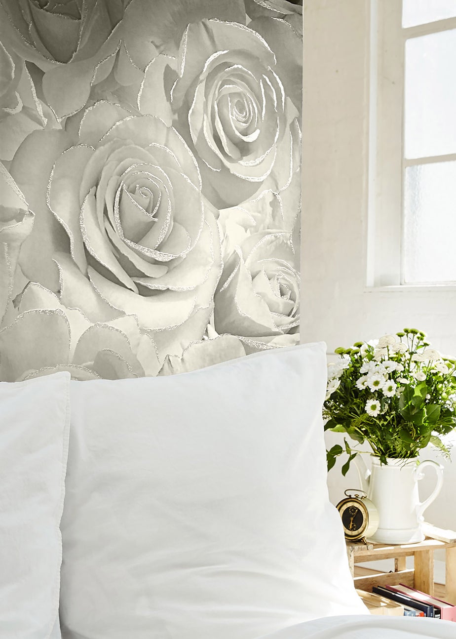 Muriva Madison Glitter Pearl Wallpaper