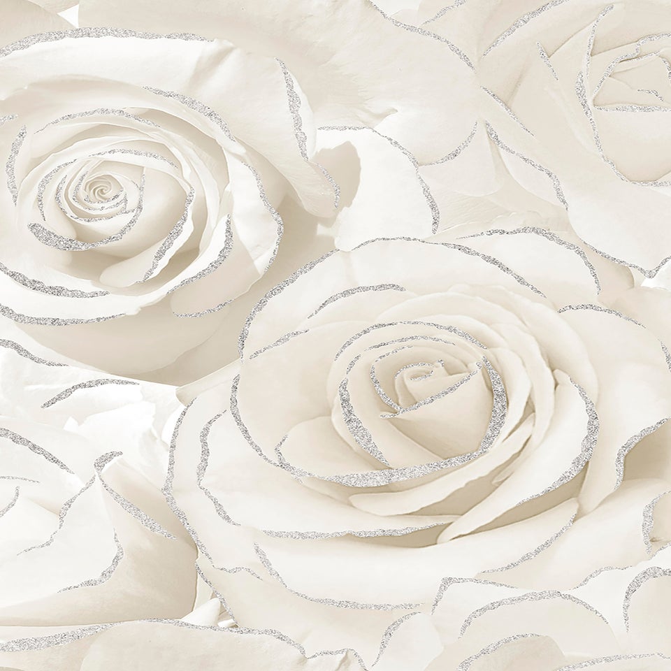 Muriva Madison Glitter Pearl Wallpaper