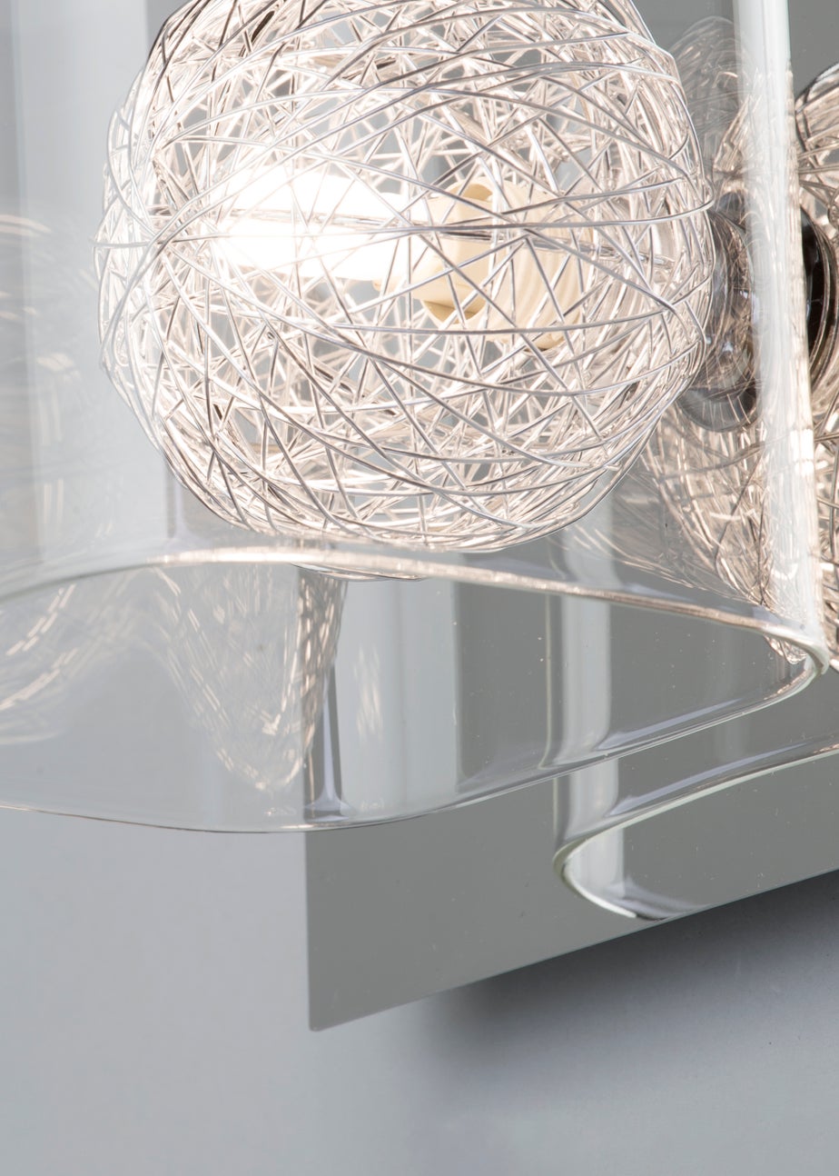 Inlight Veneto1 Light Wire Globe Wall Light (16cm x 16cm x 15.5cm)