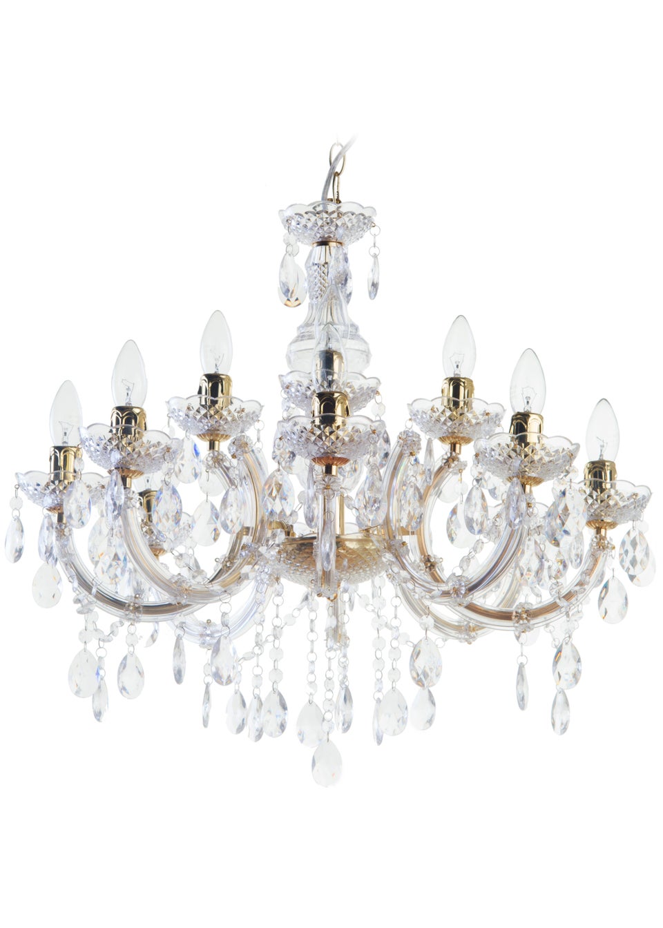 Inlight Charlotte 12 Light Chandelier (135cm x 63cm x 63cm)