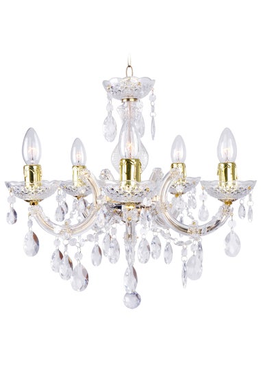 Inlight Charlotte 5 Light Chandelier (145cm x 45cm x 45cm)