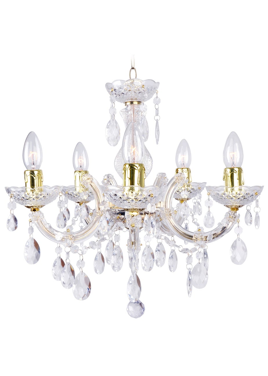 Inlight Charlotte 5 Light Chandelier (145cm x 45cm x 45cm)